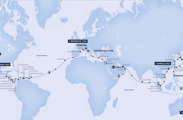 crociera nel Mediterraneo, Emirati Arabi e Nord Europa